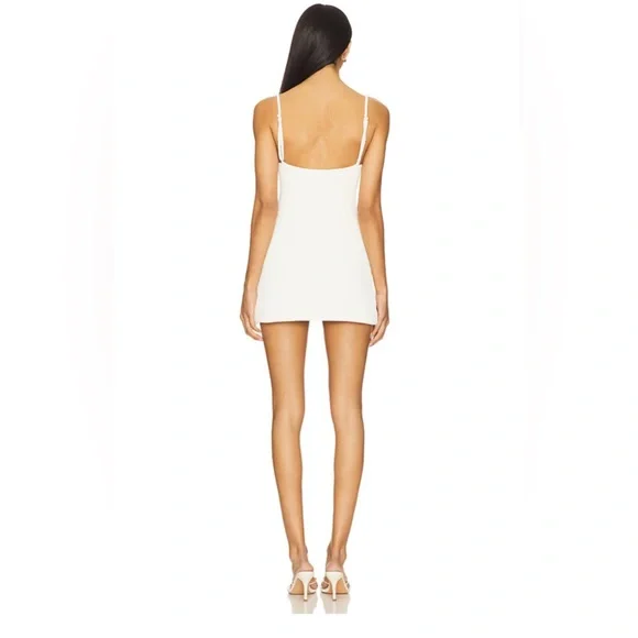 Devon Windsor Hayes Textured Cream Mini Dress (Size Medium) - Picture 6 of 11